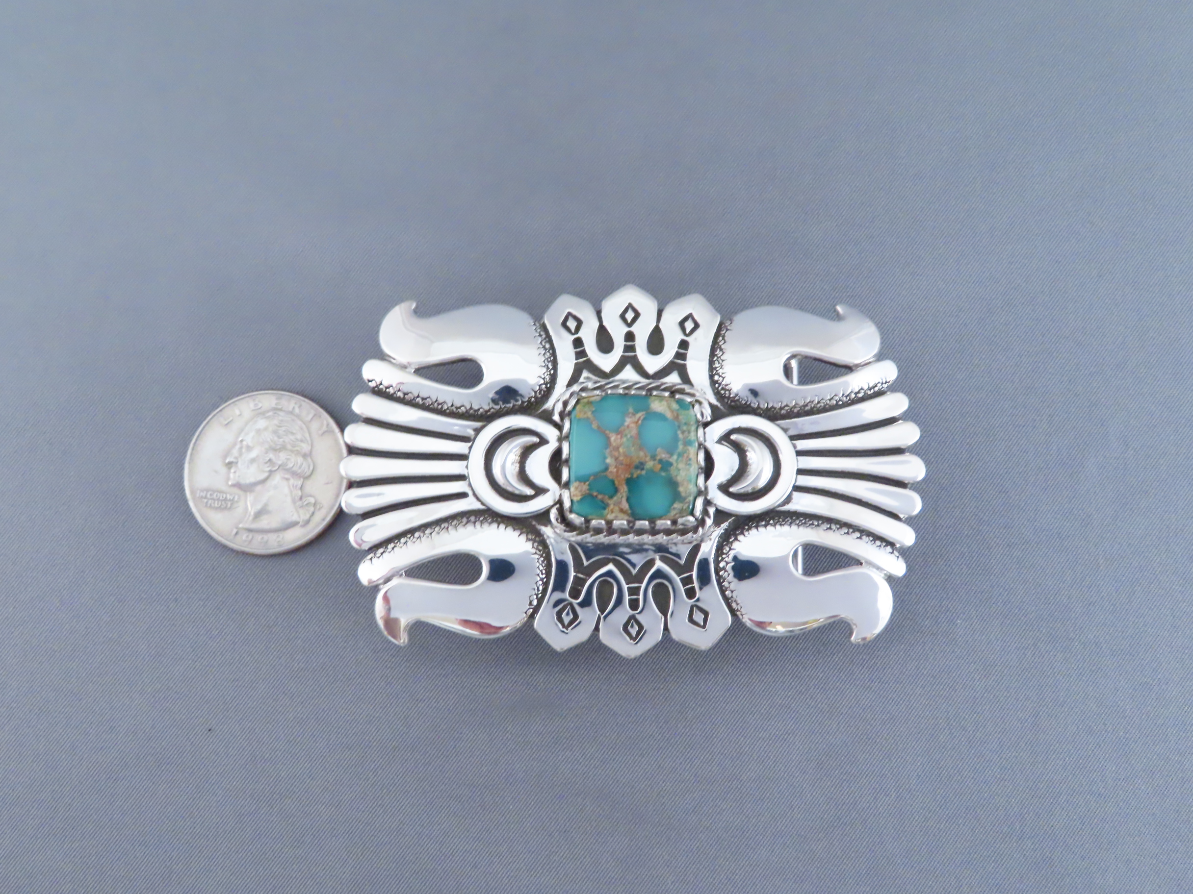 Smaller Darling Darlene Turquoise Belt Buckle