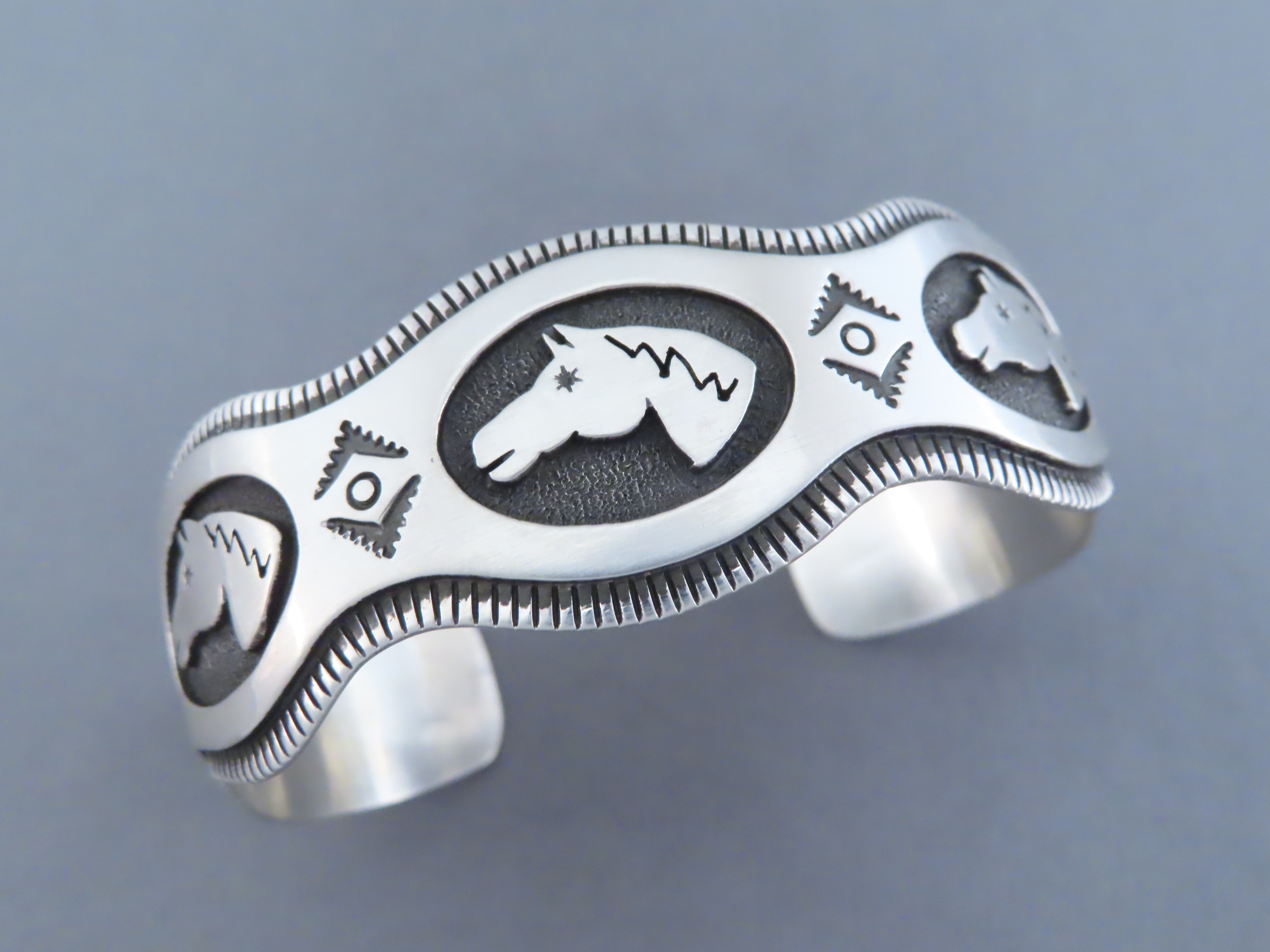 Sterling Silver ‘HORSE’ Bracelet