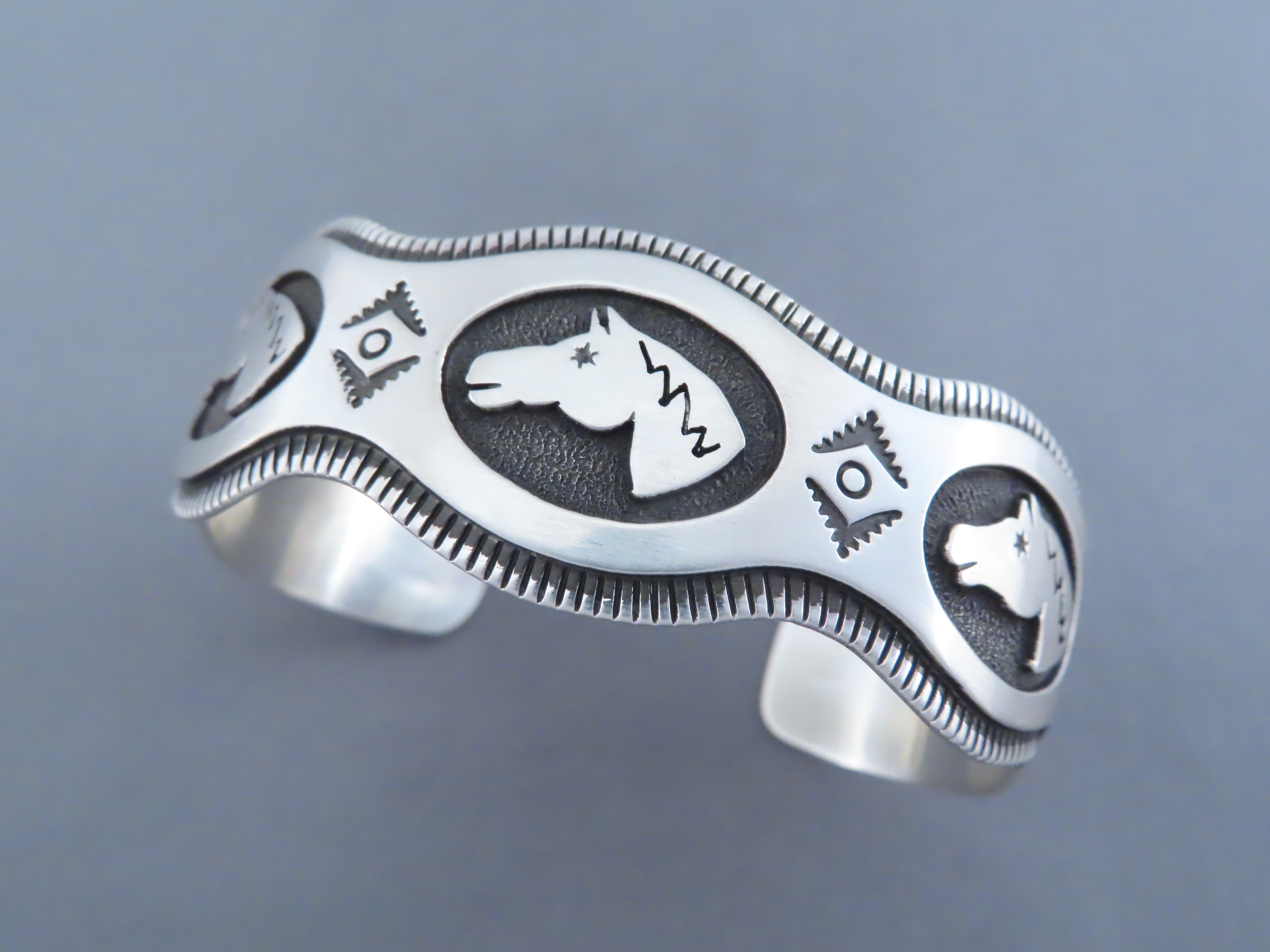 Sterling Silver ‘HORSE’ Bracelet