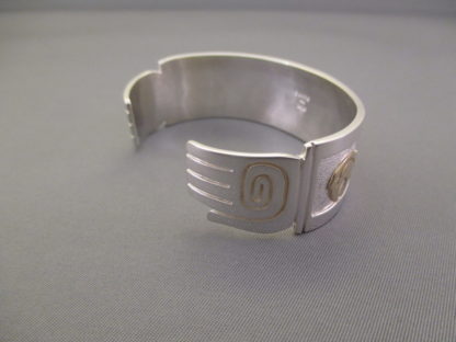 ‘Bear’ + ‘Bear Paw’ Silver & Gold Bracelet by Robert Taylor