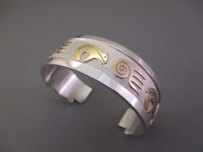 ‘Bear’ + ‘Bear Paw’ Silver & Gold Bracelet by Robert Taylor