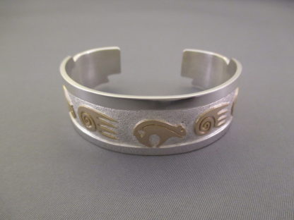 ‘Bear’ + ‘Bear Paw’ Silver & Gold Bracelet by Robert Taylor