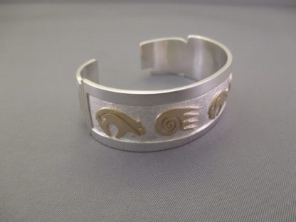 ‘Bear’ + ‘Bear Paw’ Silver & Gold Bracelet by Robert Taylor