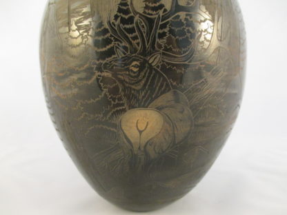 Sgraffito ‘Elk’ Jar by Kevin & Tricia Naranjo
