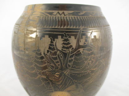 Sgraffito ‘Elk’ Jar by Kevin & Tricia Naranjo