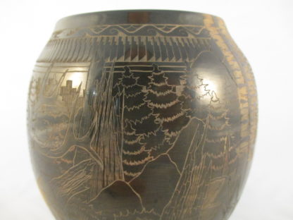 Sgraffito ‘Elk’ Jar by Kevin & Tricia Naranjo