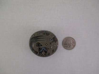Santa Clara Miniature Sgraffito Pottery by artist Ray Tafoya