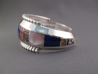 Inlaid Multistone Cuff Bracelet by Benson Manygoats