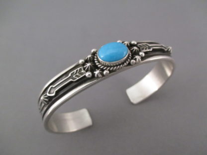 Sleeping Beauty Turquoise Cuff Bracelet by Happy Piasso