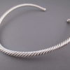 Braided Sterling Silver Collar Necklace by Artie Yellowhorse