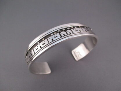Sterling Silver Overlay Cuff Bracelet by Joseph D. Coriz