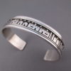 Sterling Silver Overlay Cuff Bracelet by Joseph D. Coriz