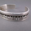 Sterling Silver Overlay Cuff Bracelet by Joseph D. Coriz