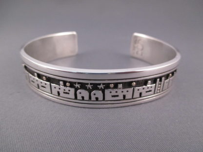 Sterling Silver Overlay Cuff Bracelet by Joseph D. Coriz