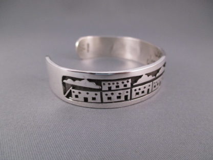 Joe Josytewa Sterling Silver Overlay Cuff Bracelet