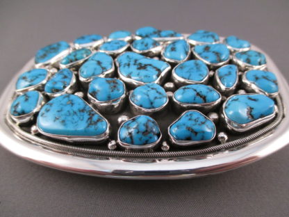 Sleeping Beauty  Turquoise Belt Buckle by Bobby Johnson