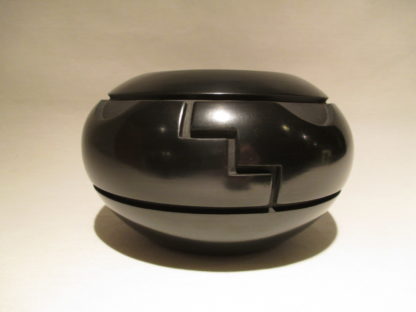 Jeff Roller Santa Clara Pueblo Pottery – Small Carved Bowl