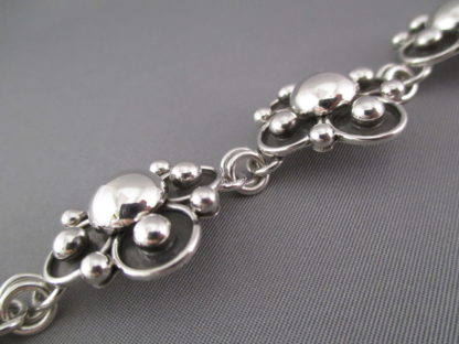 Artie Yellowhorse Sterling Silver Link Bracelet (Wide)