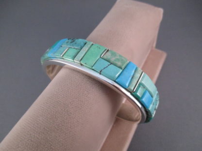 Turquoise Cobblestone Inlay Bracelet