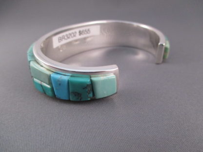 Turquoise Cobblestone Inlay Bracelet