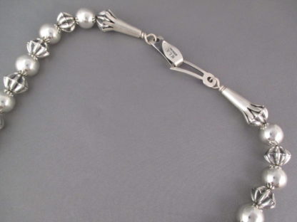 Morenci Turquoise & Sterling Silver Necklace by Kyle Lee-Anderson