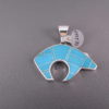 Turquoise Inlay Bear Pendant