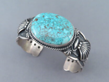 Kingman Turquoise Cuff Bracelet by Darrell Cadman