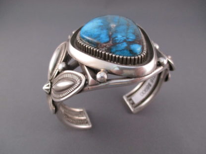 Bisbee Turquoise Cuff Bracelet by Terry Martinez