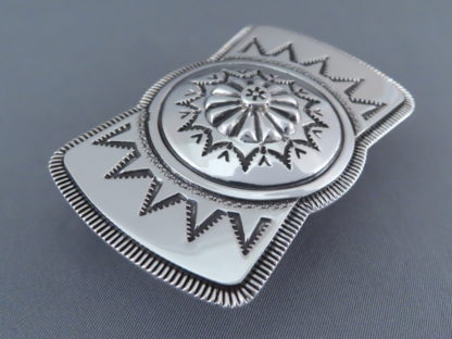Leonard Gene Sterling Silver Belt Buckle
