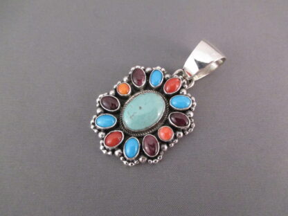 Bea Tom Multi-Stone Pendant featuring Turquoise