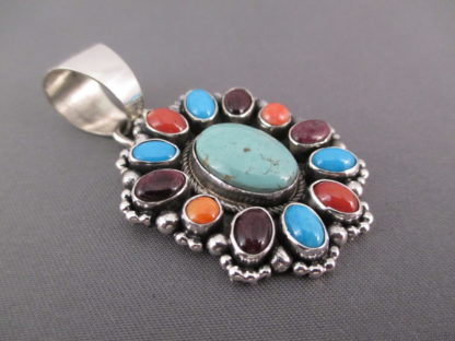 Bea Tom Multi-Stone Pendant featuring Turquoise
