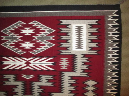 Storm Pattern Weaving by Marilyn Jim – Medium Size Navajo Rug