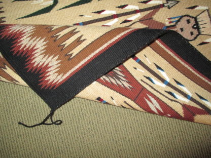 Ruby White Yei Weaving – Smaller Size Navajo Rug