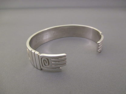 Robert Taylor Silver & Gold ‘Bison’ Bracelet with Turquoise Eyes