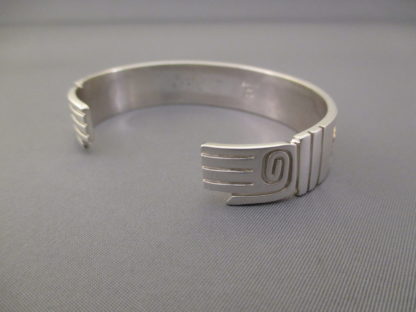 Robert Taylor Silver & Gold ‘Bison’ Bracelet with Turquoise Eyes