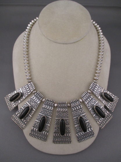 Silver & Black Onyx Necklace