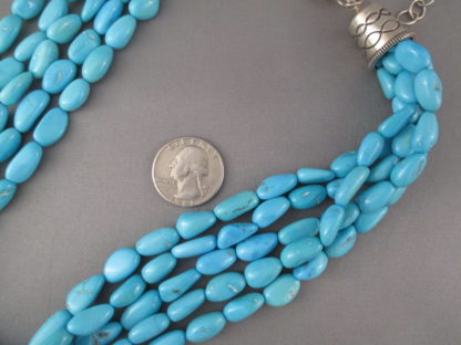 Five-Strand Sleeping Beauty Turquoise Necklace