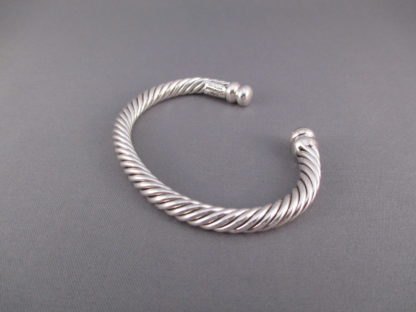 Braided Sterling Silver Bracelet by Artie Yellowhorse