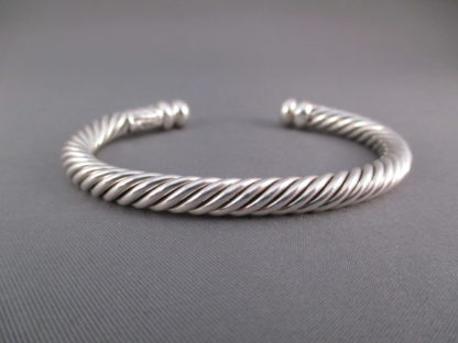 Braided Sterling Silver Bracelet by Artie Yellowhorse