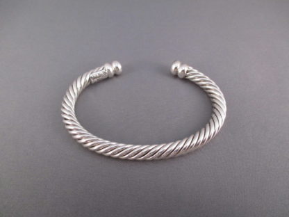 Braided Sterling Silver Bracelet by Artie Yellowhorse
