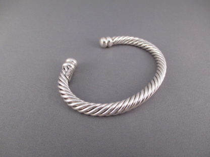 Braided Sterling Silver Bracelet by Artie Yellowhorse
