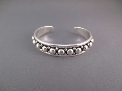 Sterling Silver Bracelet with Dots by Artie Yellowhorse