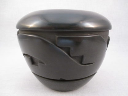 Small Carved Santa Clara Pueblo Pottery with Avanyu by Jordan Roller