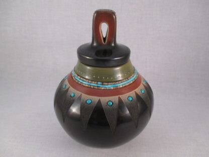 Lidded San Ildefonso Pueblo Pottery by Russell Sanchez