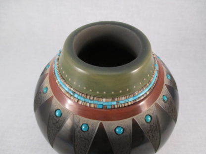 Lidded San Ildefonso Pueblo Pottery by Russell Sanchez