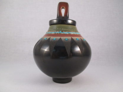 Lidded San Ildefonso Pueblo Pottery by Russell Sanchez