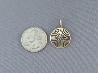 Jason Takala ‘Man in the Maze’ Gold Pendant