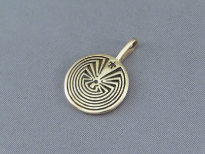 Jason Takala ‘Man in the Maze’ Gold Pendant