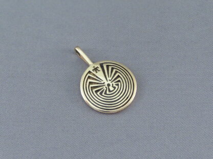 Jason Takala ‘Man in the Maze’ Gold Pendant