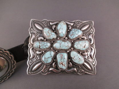Dry Creek Turquoise Concho Belt by Darryl Becenti